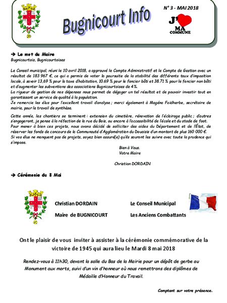 Bugnicourt Info