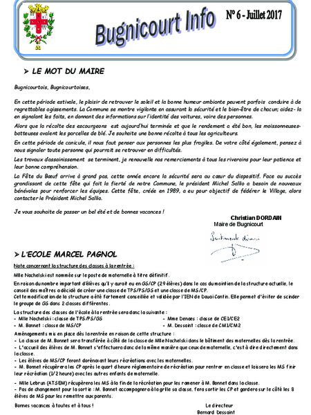 Bugnicourt Info