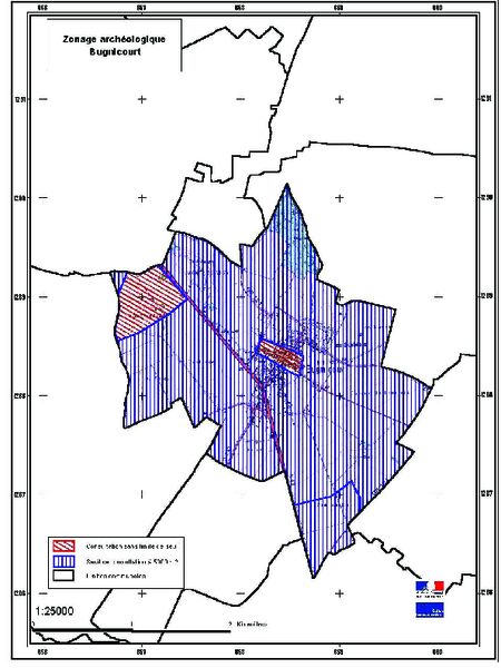 PLU Bugnicourt Plan archeo