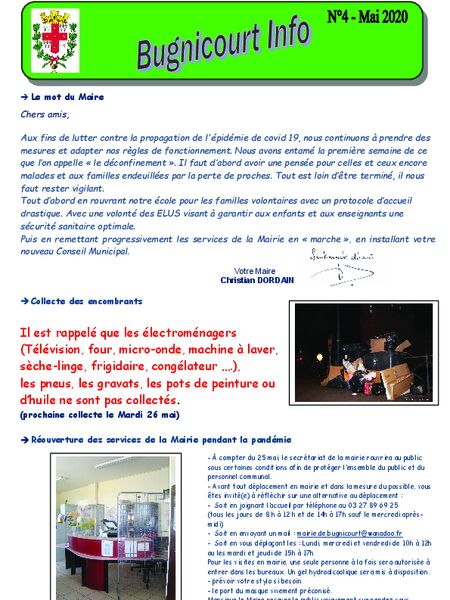 Bugnicourt Info Mai 2020