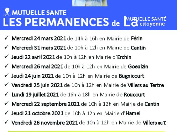 Permanence de la mutuelle "Solidaire assur"