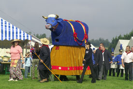 Bugnus lors de la fête du boeuf