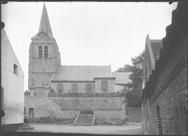 Église et enceinte du cimetière, avant 1914