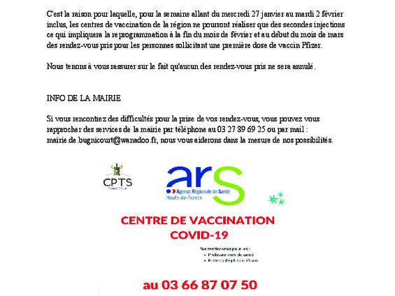 covid 19 - Infos de l'ARS