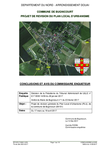 Avis et conclusions CE PLU Bugnicourt 16-05-2017