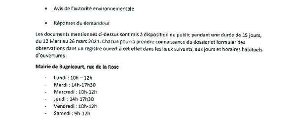 Avis de mise à disposition du public - ZAC de la Tuilerie