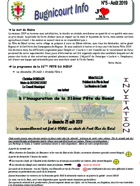 Bugnicourt Info Août 2019